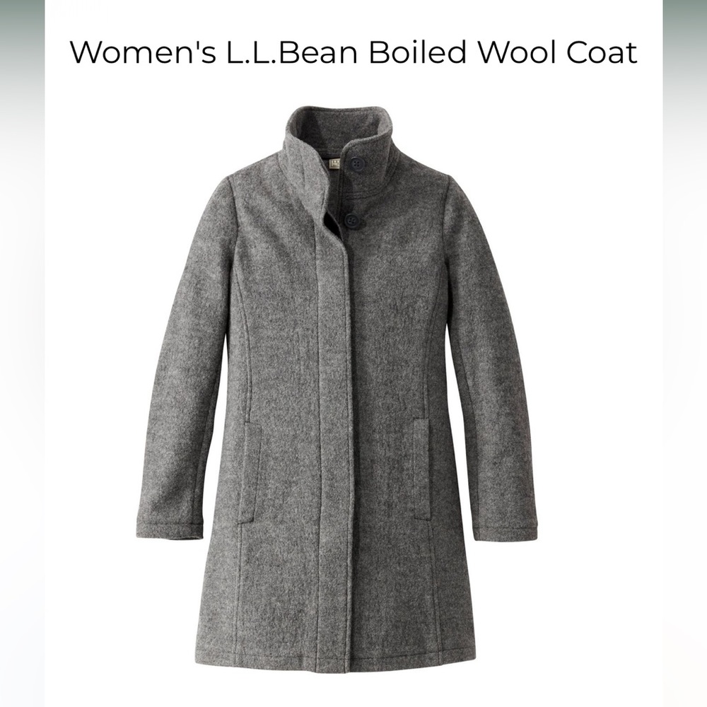 LLBEAN Women’s Boiled Wool Coat - Size XS